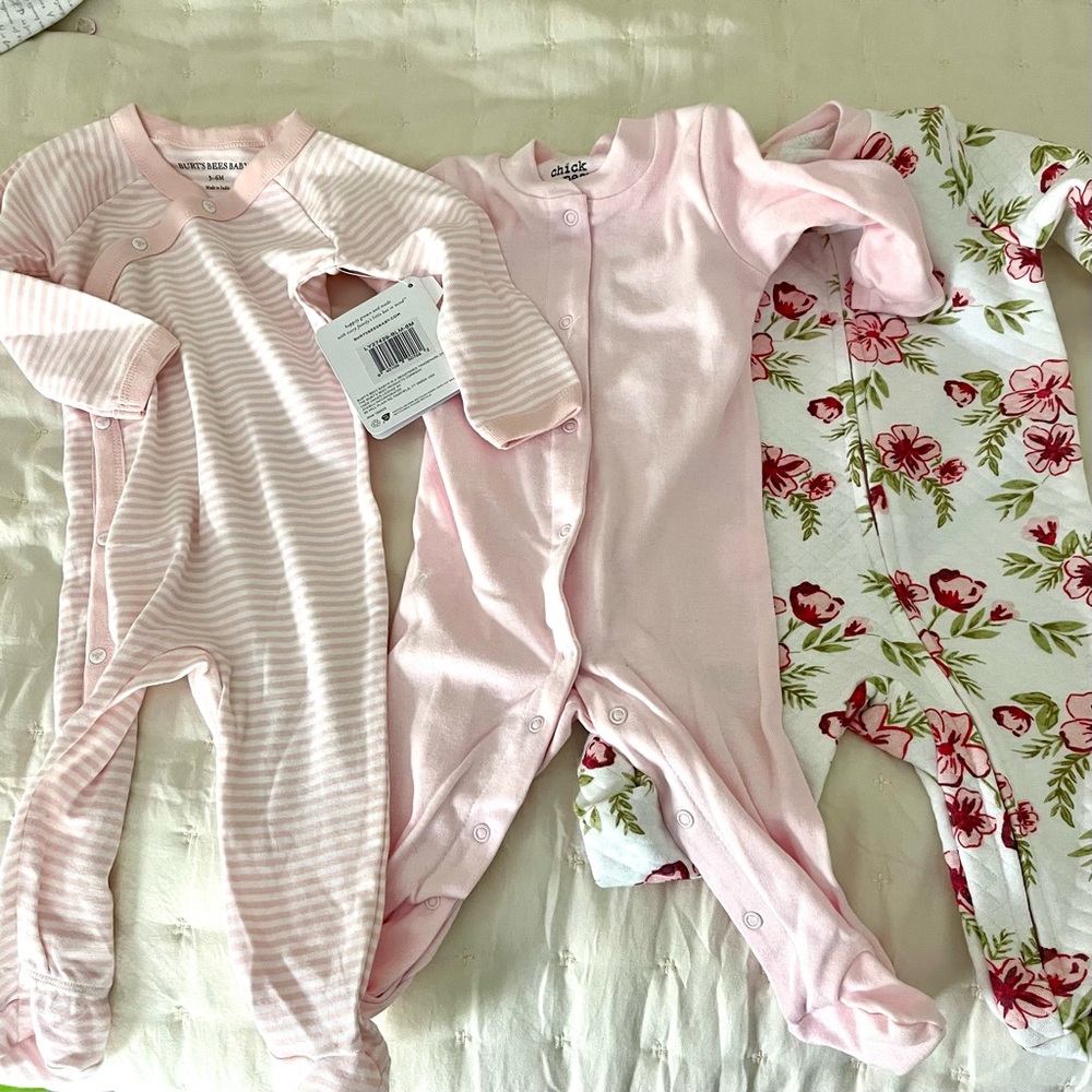 Pink Baby Onesies Set